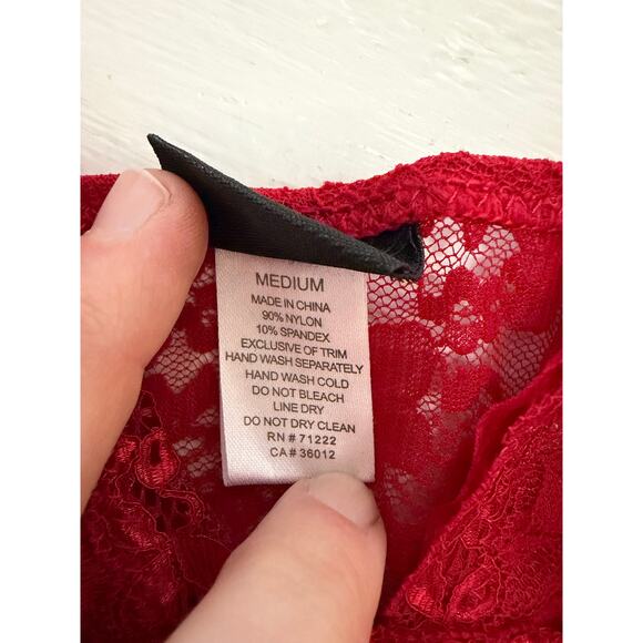 NWT sexy red Rampage lingerie sz M w adjustable straps - Picture 5 of 13
